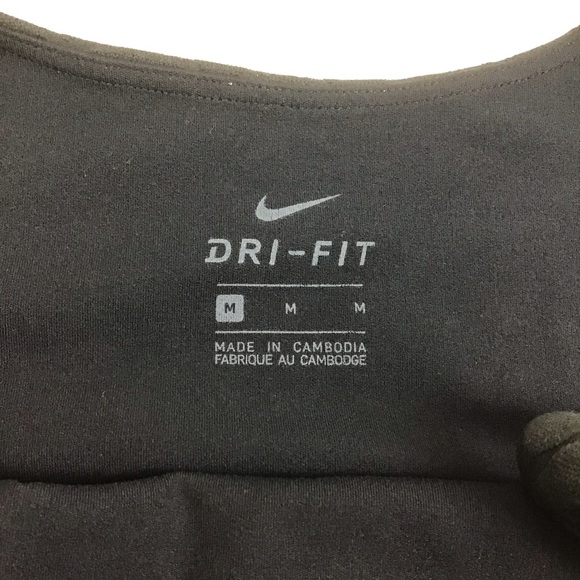 Nike Black Yoga Luxe Women's Cropped Jacquard Tank Bra Medium - Picture 8 of 10